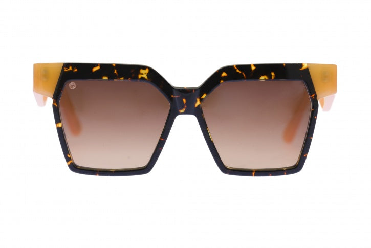 Clio: occhiali da sole squadrati oversize in acetato