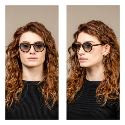 Dafne : lunettes de soleil en acétate forme papillon style vintage