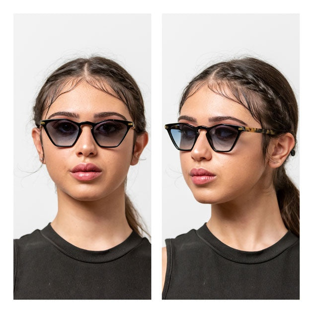 Peggy: occhiali da sole in acetato dalla forma cat-eye dallo stile vintage