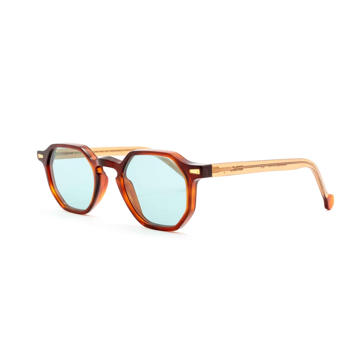 Alain : lunettes de soleil en acétate de forme rectangulaire de style vintage
