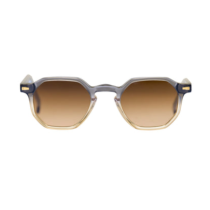 Alain: occhiali da sole in acetato dalla forma rettangolare dallo stile vintage