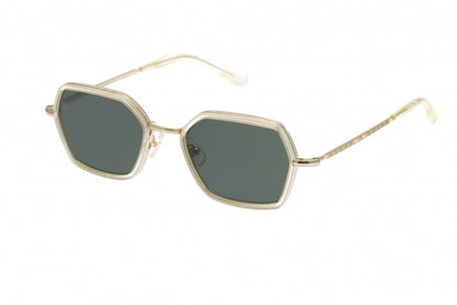 Ben: occhiali da sole squadrati in metallo con anello in acetato