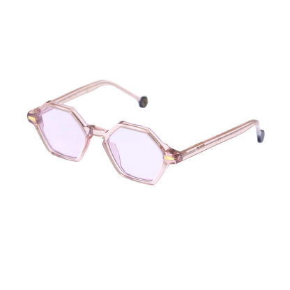 Cole: vintage style hexagonal shaped acetate sunglasses - Kyme Eyewear