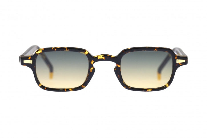 Luigi : lunettes de soleil en acétate de forme rectangulaire de style vintage