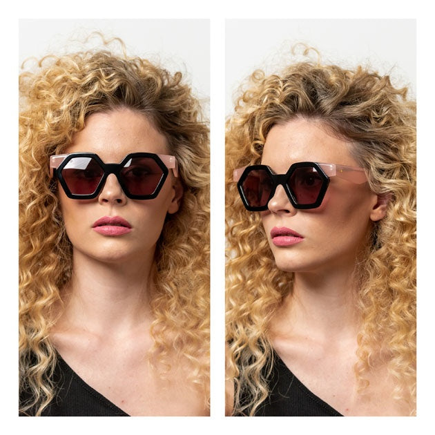 Boxy: occhiali da sole streetstyle in acetato dalla forma squadrata